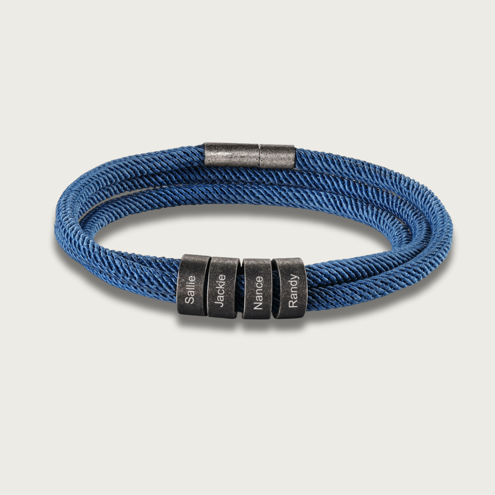 Blue Nylon Vintage Bracelet