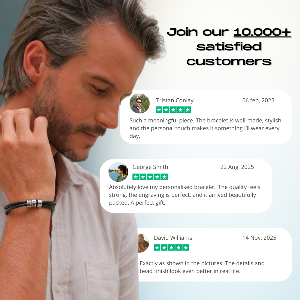 Black Leather Bracelet