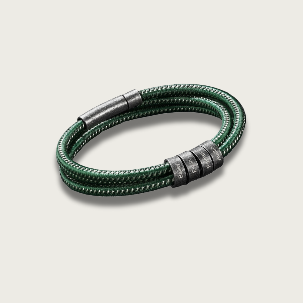 Green Nylon Vintage Bracelet