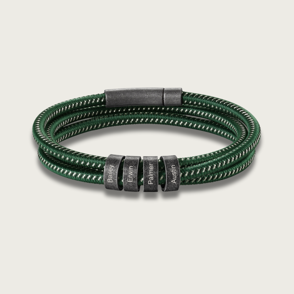 Green Nylon Vintage Bracelet