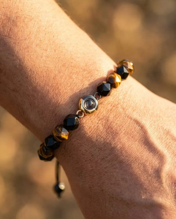 Tiger Eye Photo Bracelet