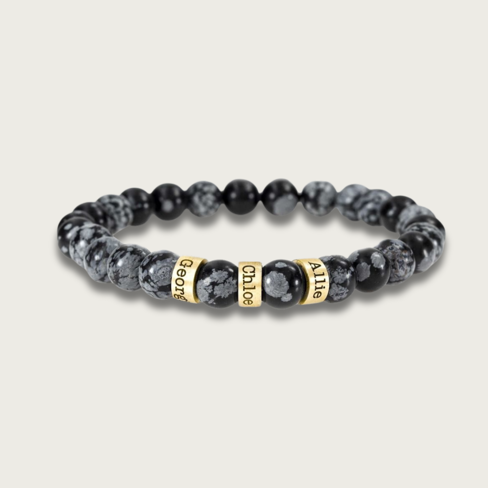 Rhodium Bead Bracelet Gold
