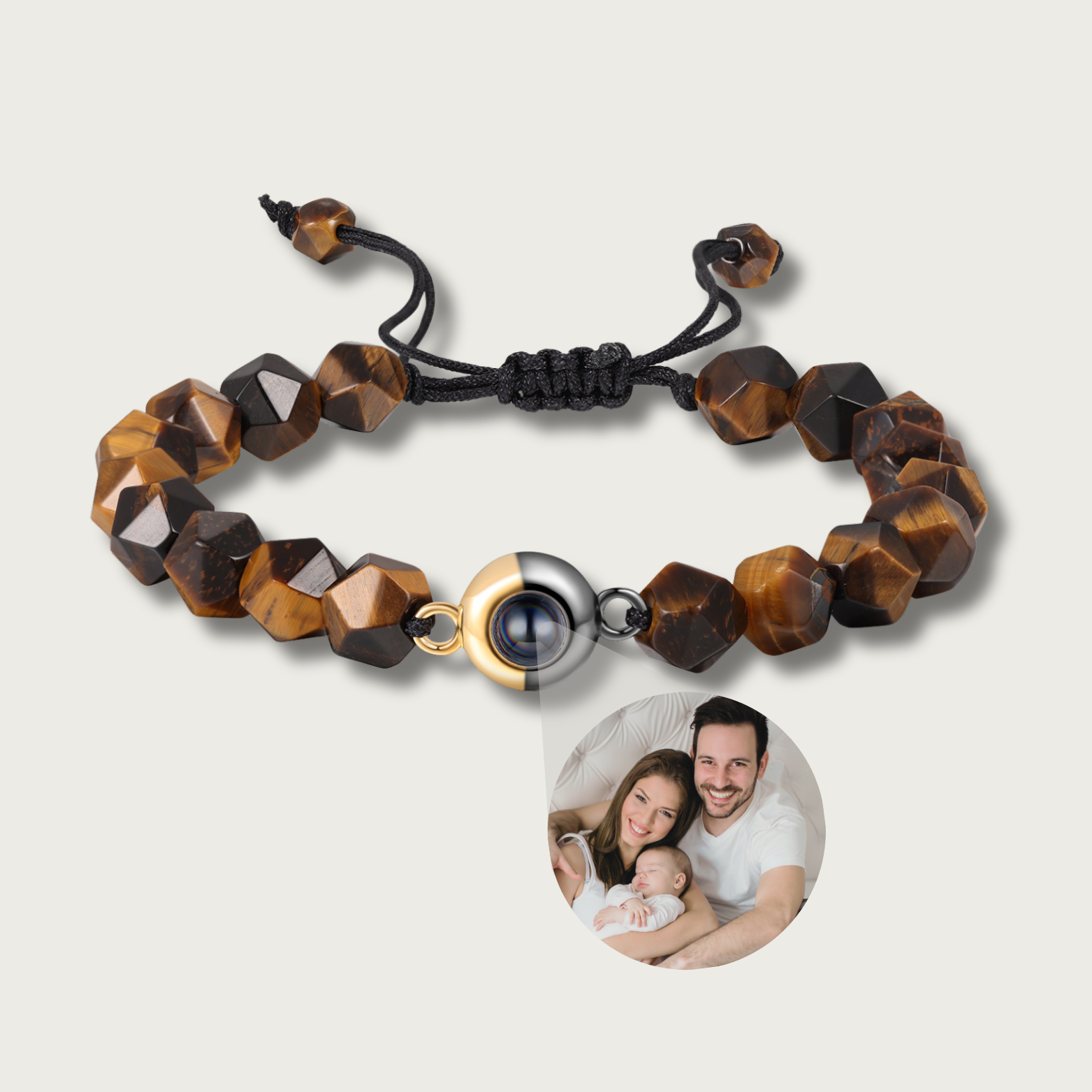 Tiger Eye Photo Bracelet