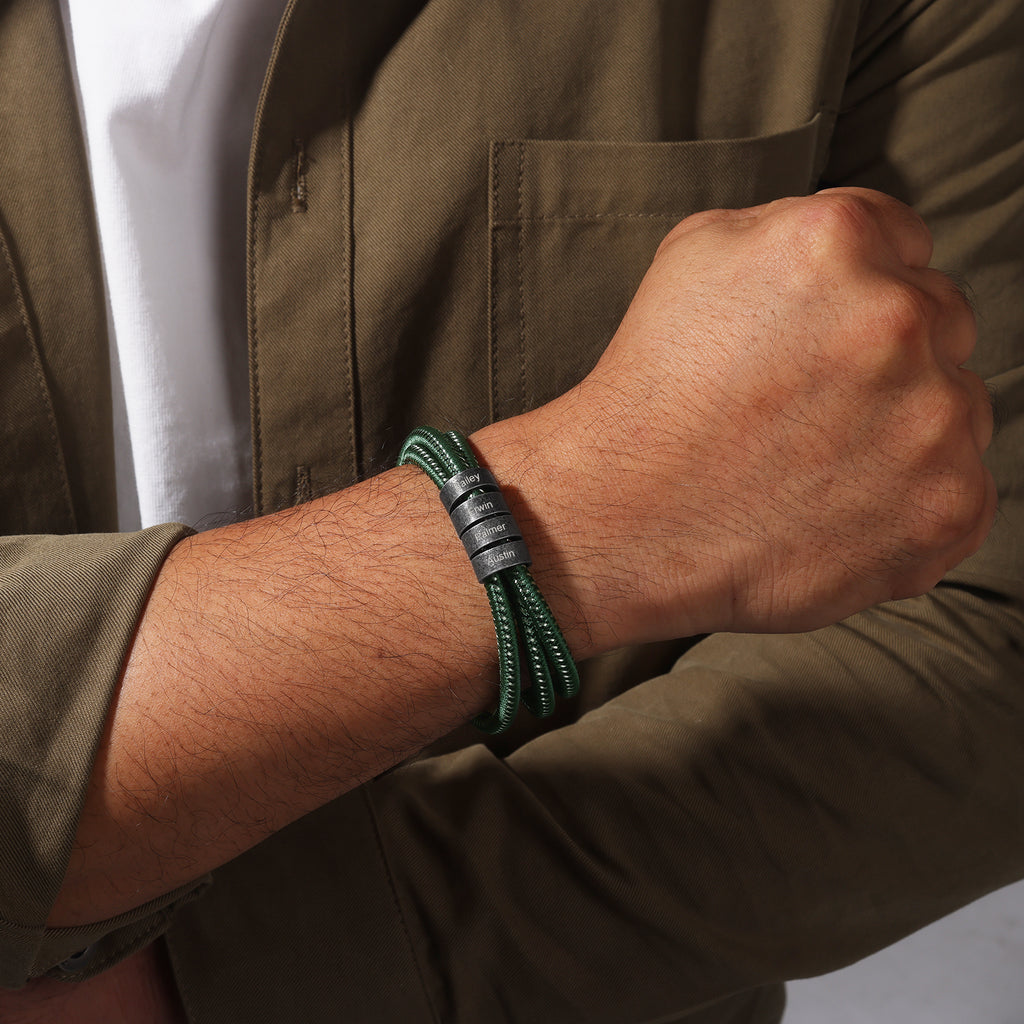 Green Nylon Vintage Bracelet