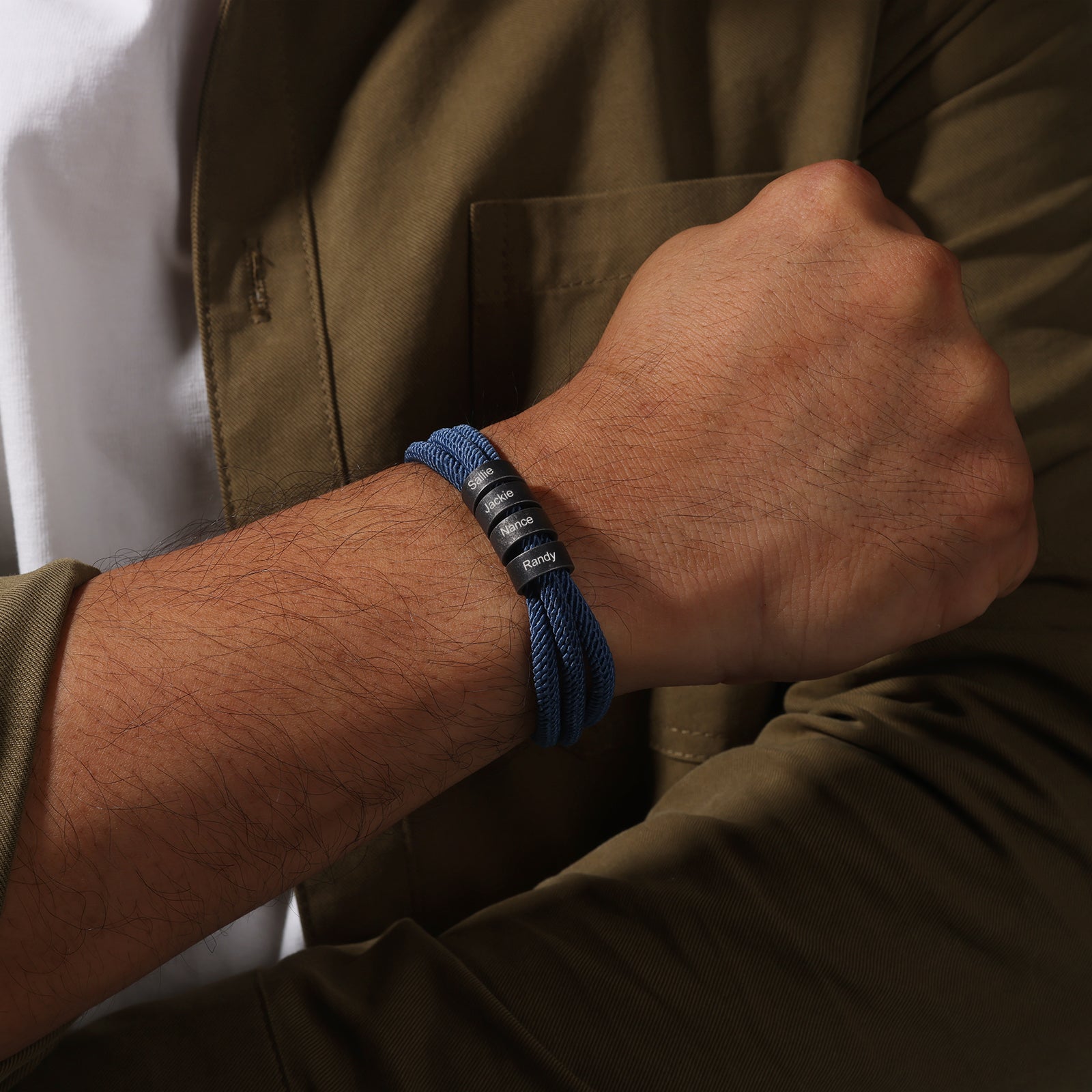 Blue Nylon Vintage Bracelet